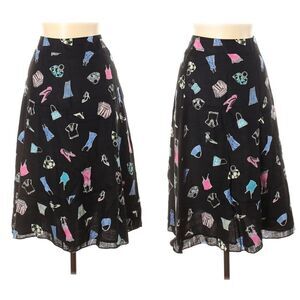 LIZ CLAIBORNE 100% Linen Fashionista Midi Skirt 10
